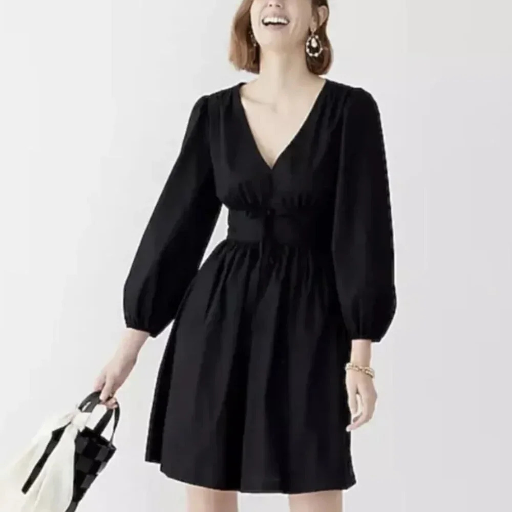 J. Crew Black Mini Dress